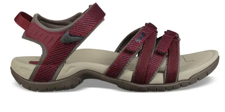 Teva - Tirra Damesandaler // Mørkerød fra Teva - billede nr. 1 hos GrejFreak.dk