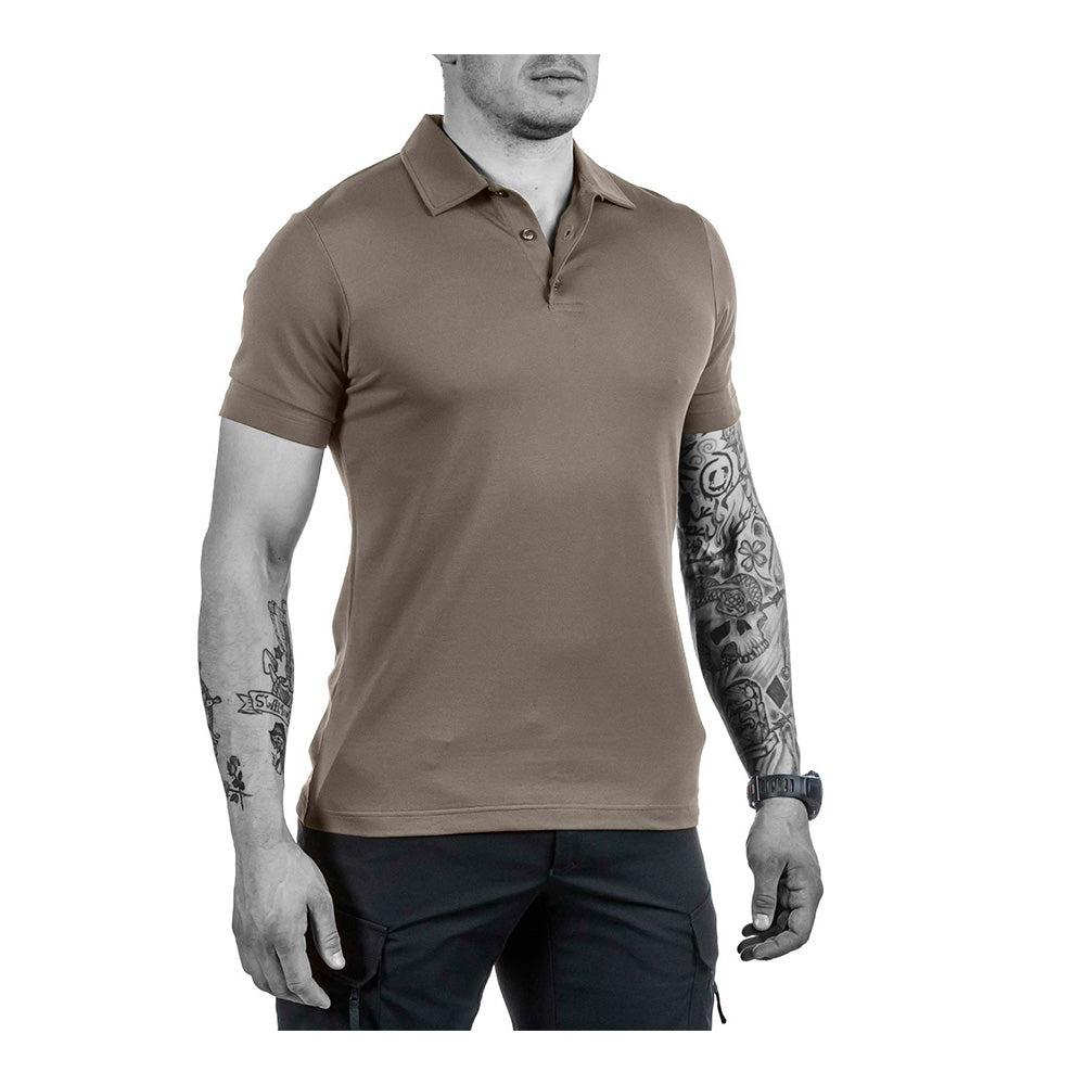 UF PRO - Urban Herre Polo Brown Grey fra UF PRO - billede nr. 1 hos GrejFreak.dk