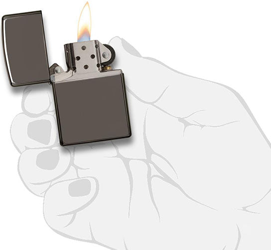 Zippo - Black Ice Lighter fra Zippo - billede nr. 4 hos GrejFreak.dk