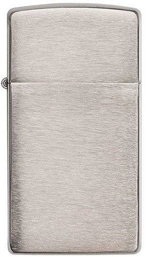 Zippo - Slim Brushed Chrome Lighter fra Zippo - billede nr. 1 hos GrejFreak.dk