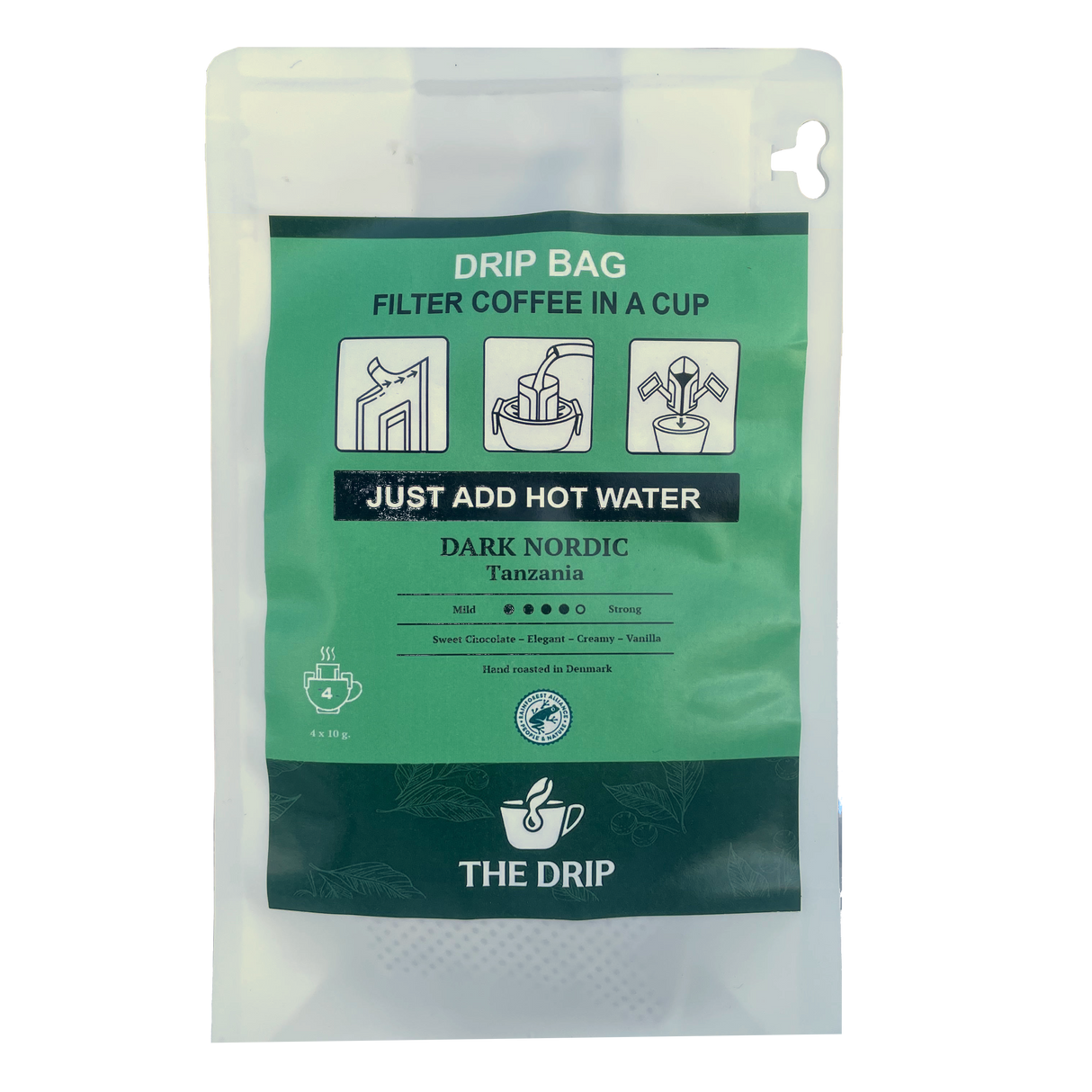 The Drip - Kaffe Drip Bags, Dark Nordic 10-pak