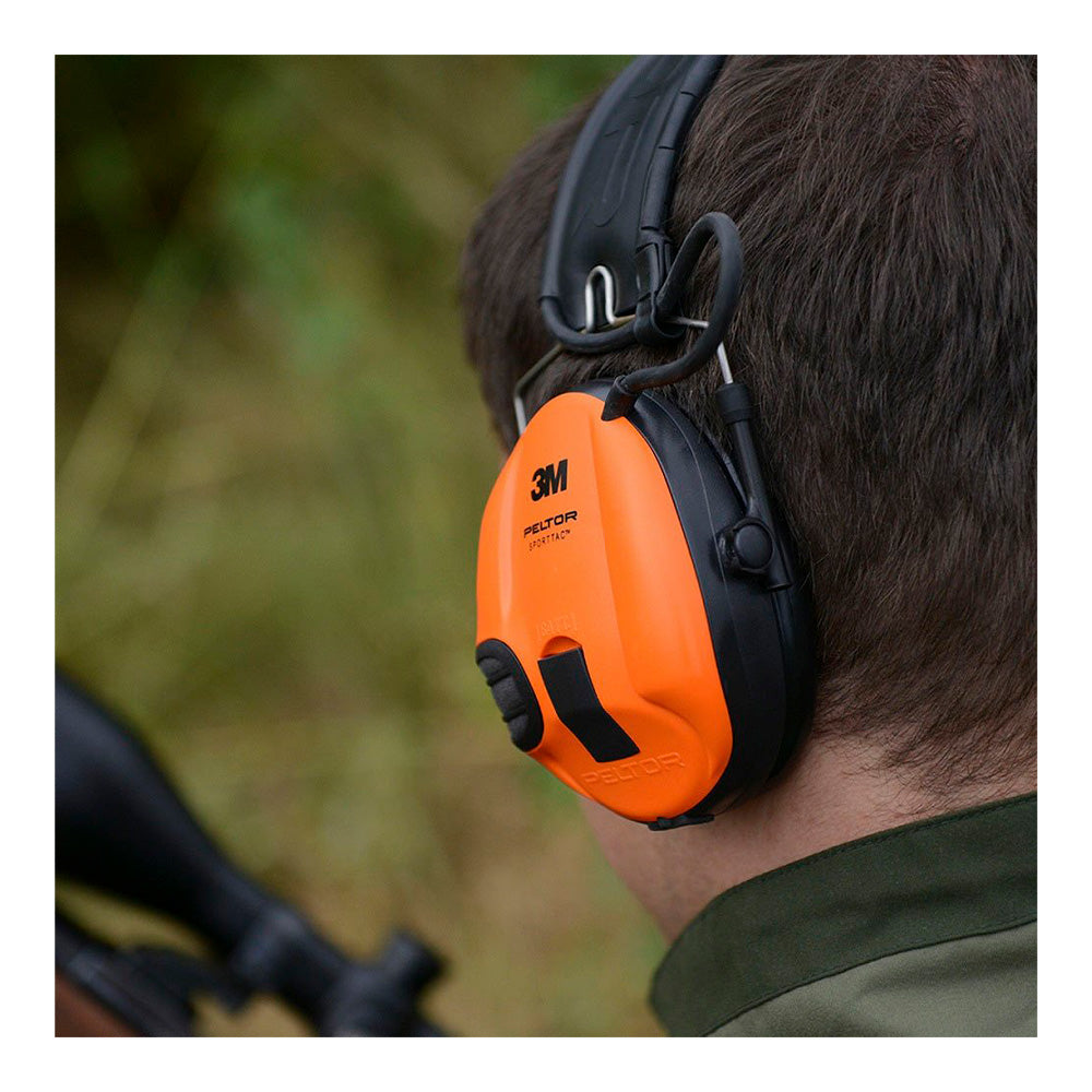 3M Peltor - SportTac Gehörschutz 26dB // Grün/Orange Tassen-Gehörschutz-3M Peltor-GearFreak.de-4