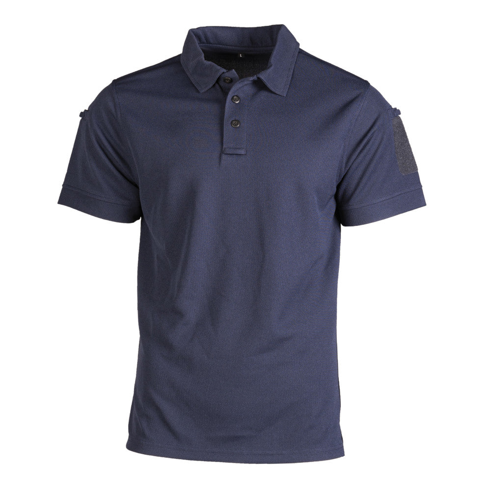 Mil-Tec - Tactical Quickdry Herre Polo T-shirt // Mørkeblå fra Mil-Tec - billede nr. 1 hos GrejFreak.dk