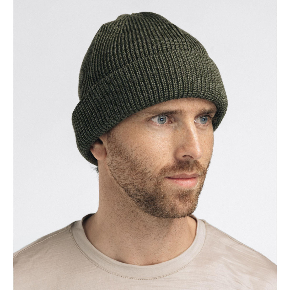 Aclima - Flach gestrickte Sturmhaube U // Olivgrün-Hüte & Mützen - Herren-Aclima-GearFreak.de-4