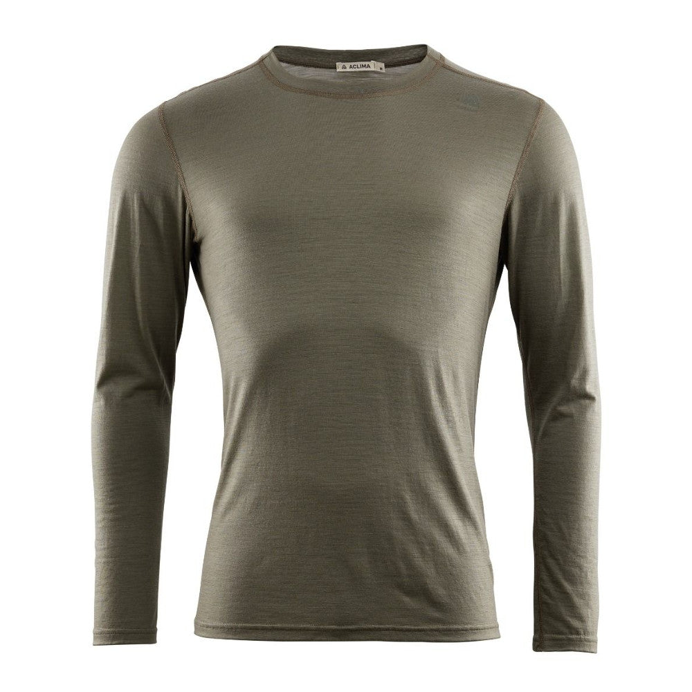 Aclima - Herren LightWool Langarm-Unterhemd // Grün-Pullover - Herren-Aclima-GearFreak.de-1