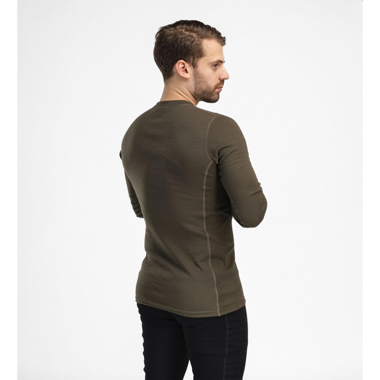 Aclima - Warmwool Crewneck M Oliv // Olivgrün-Pullover - Herren-Aclima-GearFreak.de-6