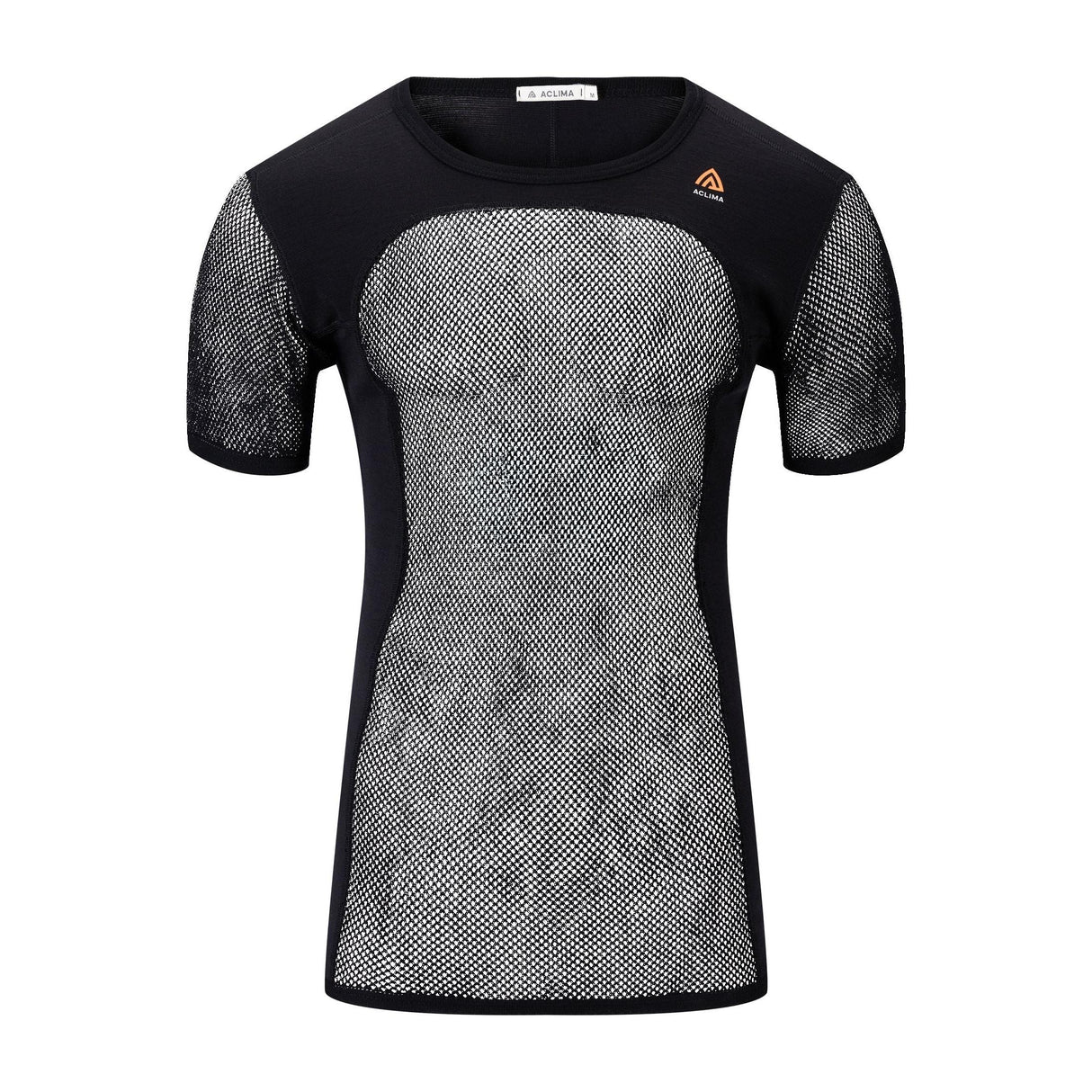 Aclima - Woolnet 120g Herren T-Shirt // Schwarz-Unterwäsche - Herren-Aclima-GearFreak.de-1
