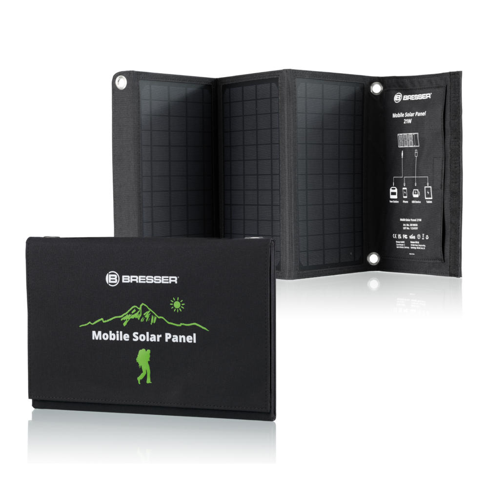 Bresser - Mobiles Solar-Solarmodul 21W-Solarladegerät-Bresser-GearFreak.de-1