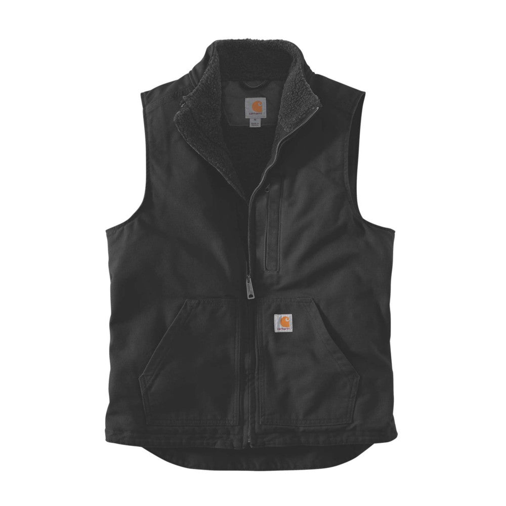 Carhartt - Weste mit Rollkragen und gewaschenem Entenfutter // Braun-Jacke - Herren-Carhartt-GearFreak.de-2