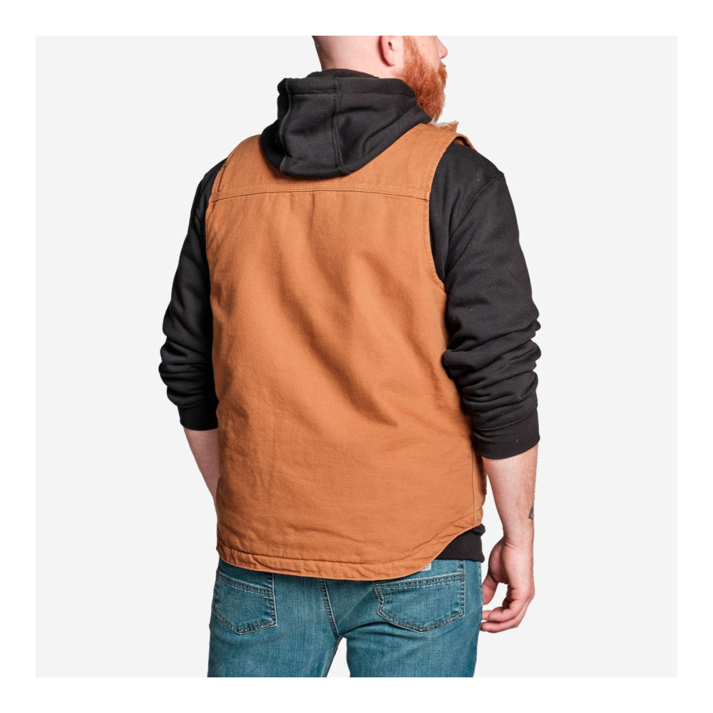 Carhartt - Weste mit Rollkragen und gewaschenem Entenfutter // Braun-Jacke - Herren-Carhartt-GearFreak.de-6