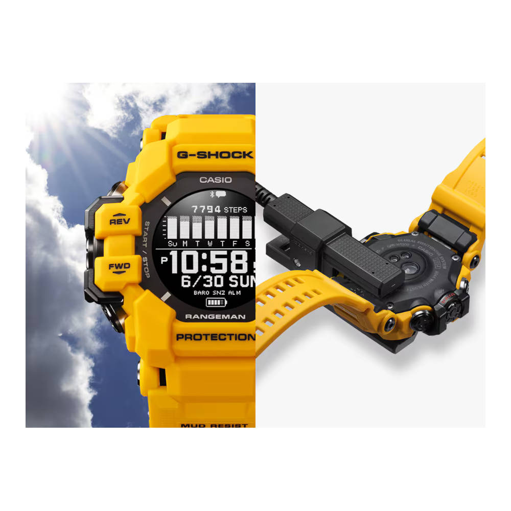 Casio - G-Shock Rangeman GPR-H1000-9 // Gelb-Outdoor Uhren-Casio-GearFreak.de-7