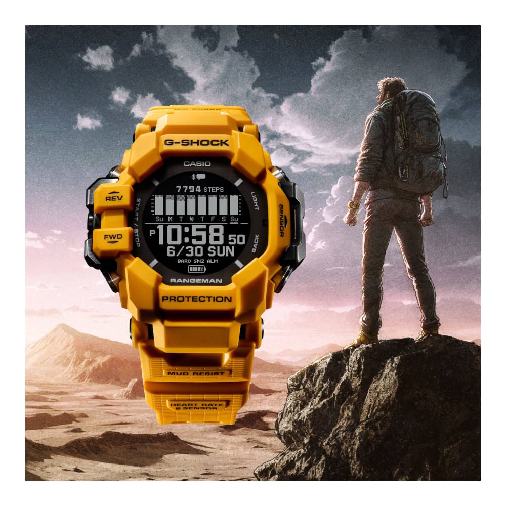 Casio - G-Shock Rangeman GPR-H1000-9 // Gelb-Outdoor Uhren-Casio-GearFreak.de-9