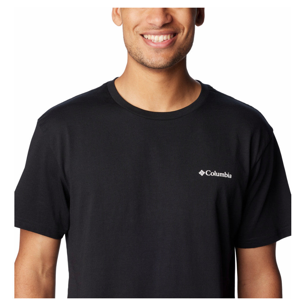 Columbia - Herren-T-Shirt mit Basic-Logo // Schwarz-Outdoor-T-Shirts - Herren-Columbia-GearFreak.de-2