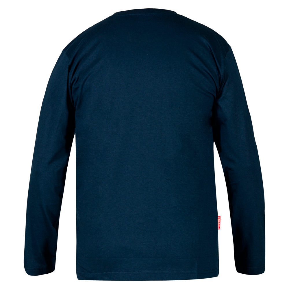 Engel Workwear - Extend Langärmliges T-Shirt // Blau-Pullover - Herren-Engel Workwear-GearFreak.de-4