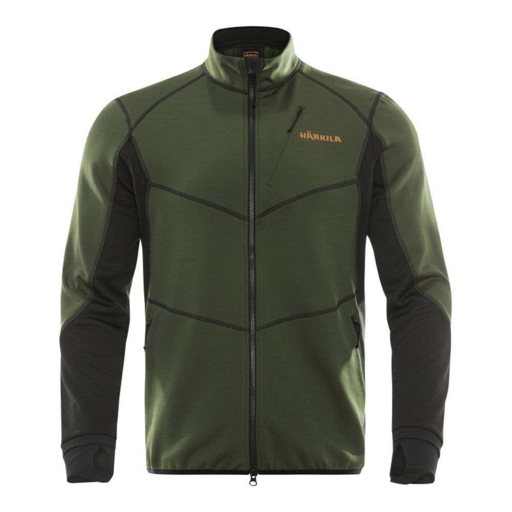 Härkila - Skandinavische Fleece-Herrenjacke // Grün / Schwarz-Fleecejacken & Pullover - Herren-Härkila-GearFreak.de-1