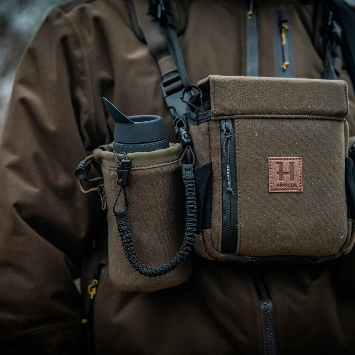 Härkila - Thermal Spotter Pouch // Dunkles Weidengrün-Fernglastaschen & Binostraps-Härkila-GearFreak.de-7