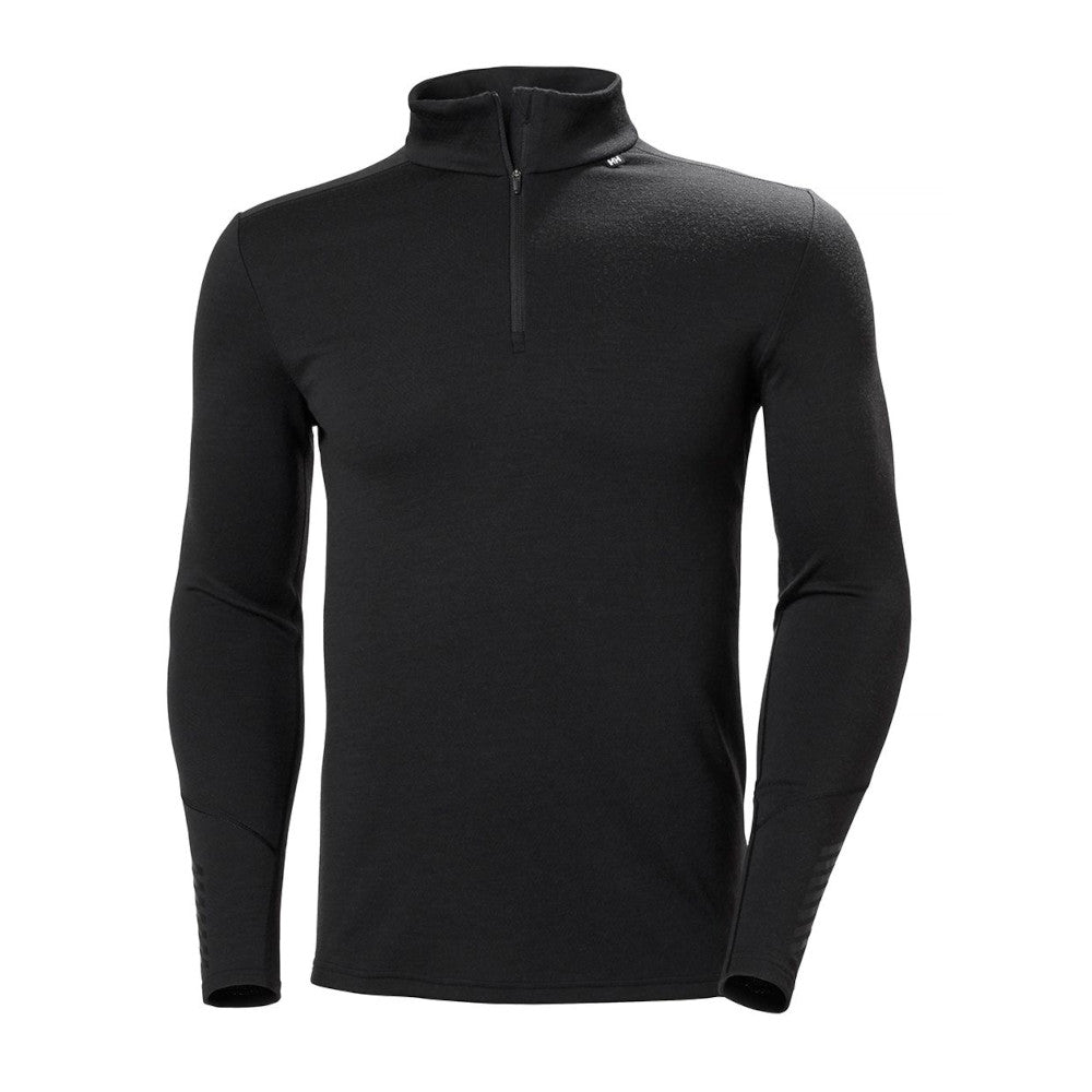 Helly Hansen - Lifa Merino 1/2 Zip Herren-Unterhemd // Schwarz-Unterwäsche - Herren-Helly Hansen-GearFreak.de-1