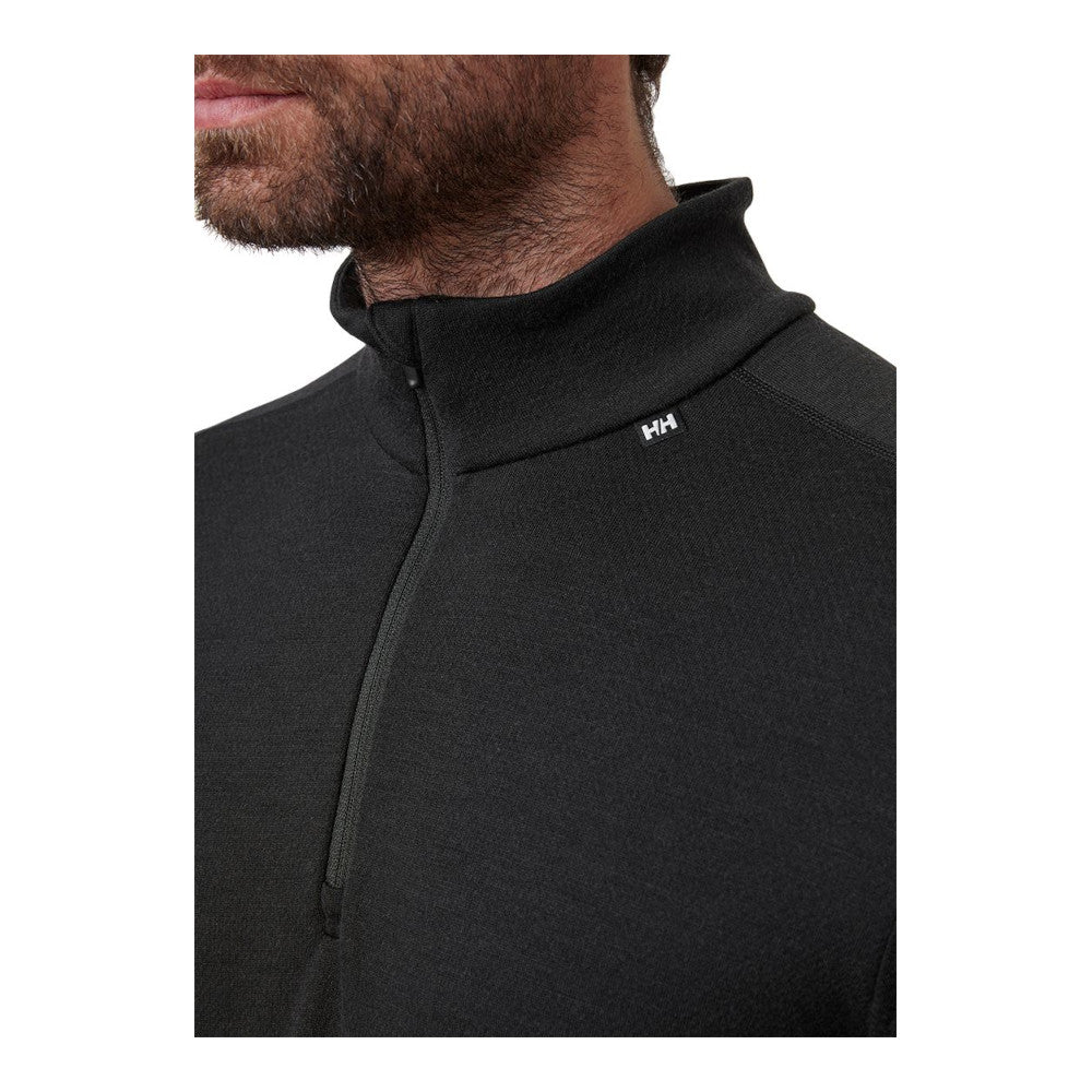 Helly Hansen - Lifa Merino 1/2 Zip Herren-Unterhemd // Schwarz-Unterwäsche - Herren-Helly Hansen-GearFreak.de-3