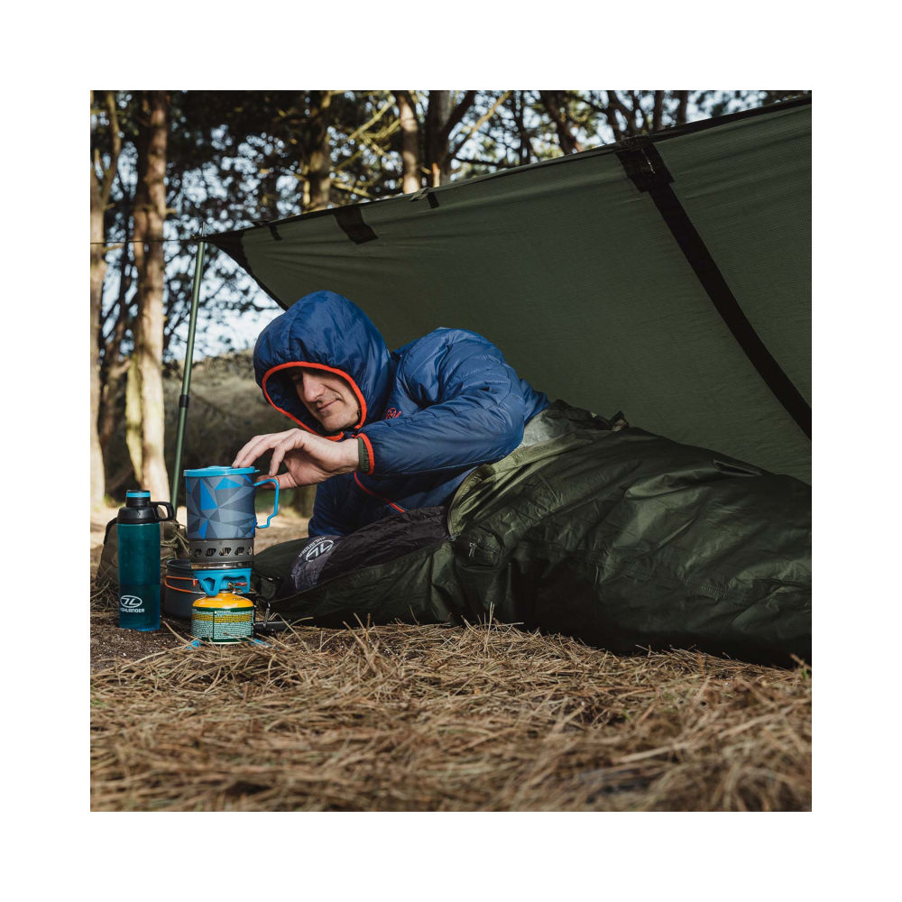 Highlander - Hawk Bivvy Schlafsack Olivgrün-Tarp & Biwaksäcke-Highlander-GearFreak.de-2