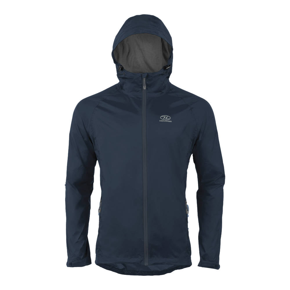 Highlander - Stow & Go Wasserdichte Regenjacke für Herren // Navy-Regenbekleidung - Herren-Highlander-GearFreak.de-1