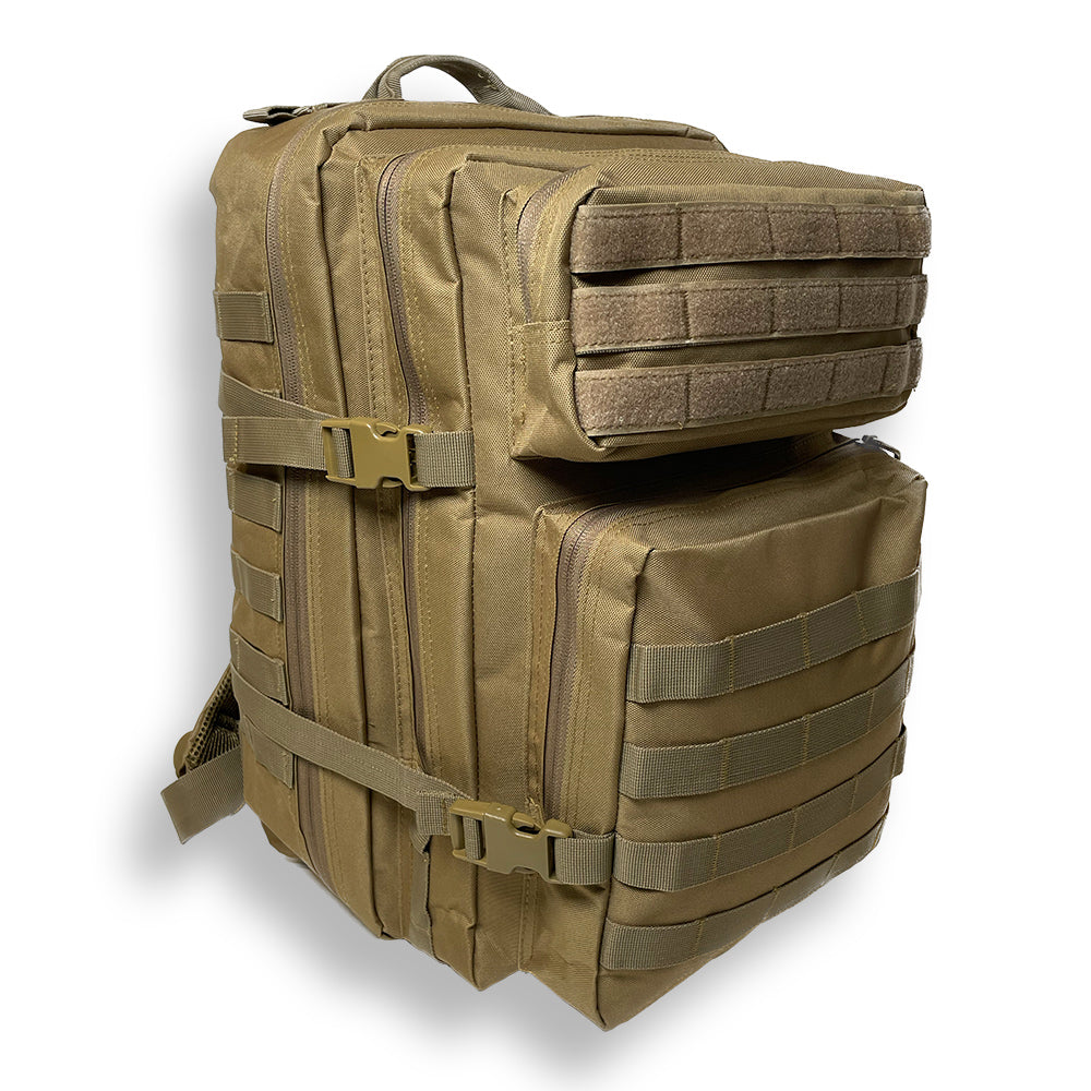 K-Force - Taktischer Assault Rucksack 40 Liter // Sand / Wüste-Kurze Patrouille-K-Force Tactical-GearFreak.de-3