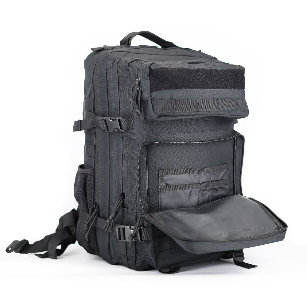 K-Force - Taktischer Explorer-Rucksack 40L // Schwarz-Kurze Patrouille-K-Force Tactical-GearFreak.de-4
