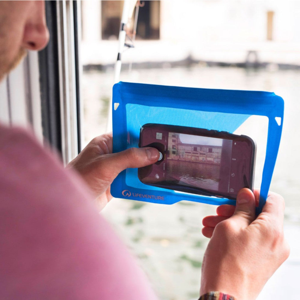 Lifeventure - Wasserdichte Handytasche Plus // Grau