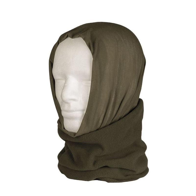 Mil-Tec - Multifunktionale Fleece-Kopfbedeckung // Olivgrün-Kopfbedeckung-Mil-Tec-GearFreak.de-1