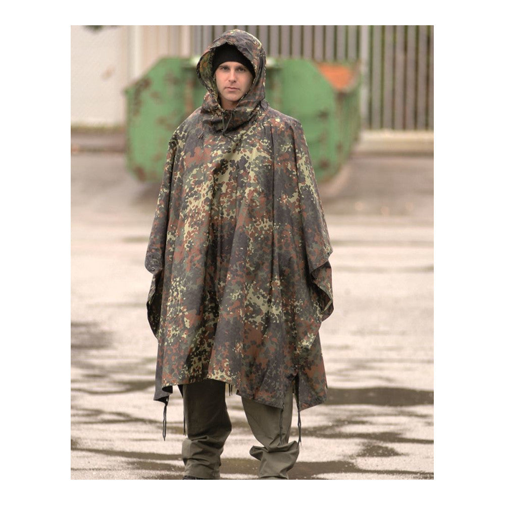Mil-Tec - Ripstop Regenschutz // Flecktarn-Regenbekleidung - Herren-Mil-Tec-GearFreak.de-1