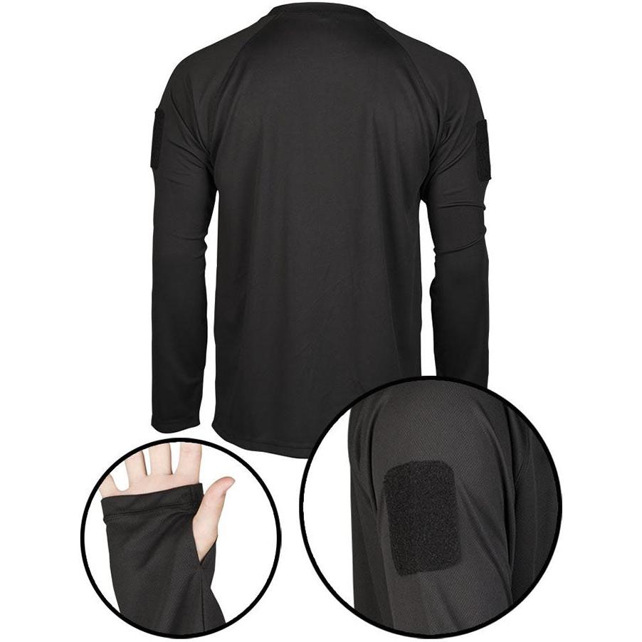 Mil-Tec - Tactical Quick Dry Langarm-T-Shirt // Dunkler Sand / Coyote-Outdoor-T-Shirts - Herren-Mil-Tec-GearFreak.de-2