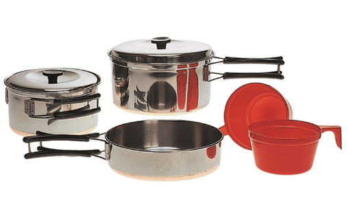 Mil-Tec - Topfset aus Edelstahl für 2 Personen-Töpfe & Pfannen-Mil-Tec-GearFreak.de-1