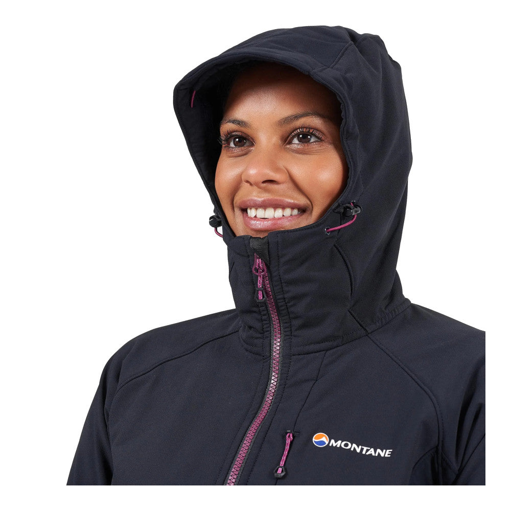 Montane - Krypton Softshell-Hoodie für Damen // Schwarz-Jacke - Damen-Montane-GearFreak.de-4
