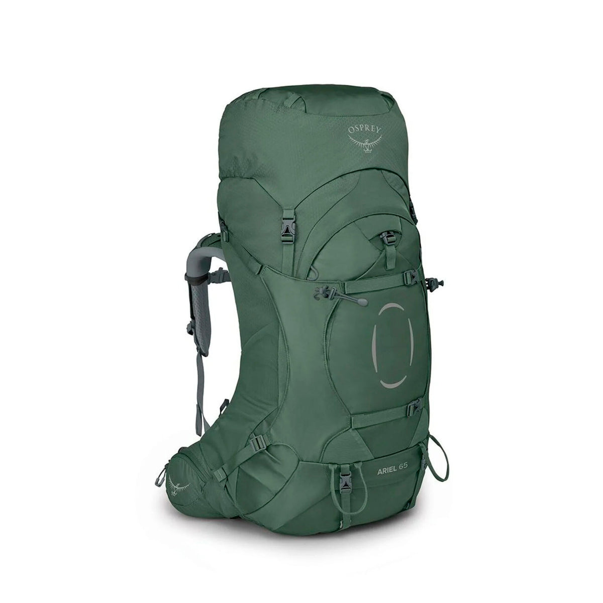 Osprey - Ariel 65 Dame Vandrerygsæk 65L // Koseret Green-Vandrerygsække-Osprey-GearFreak.de-2
