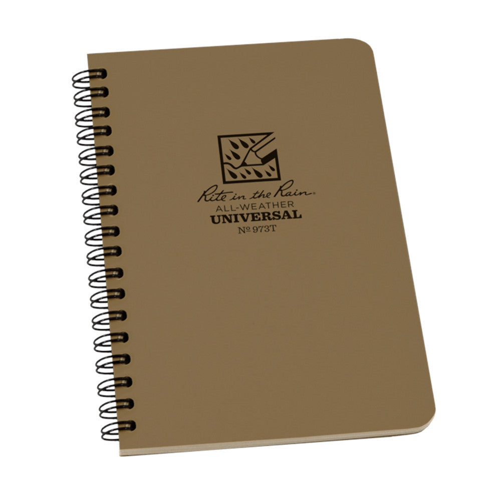 Rite in The Rain - Seite Spiralblock 11,8 x 17,8 cm // Sand