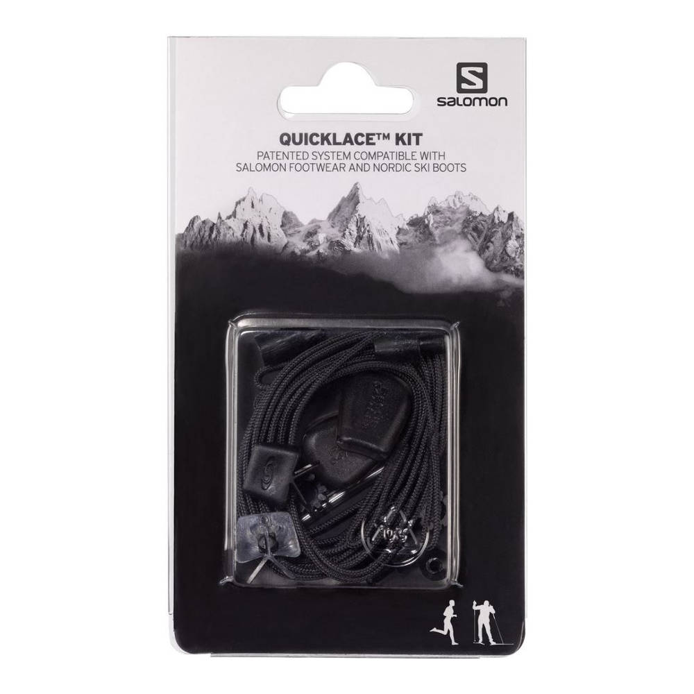 Salomon - Quicklace Kit Schnürsystem // Schwarz-Schuhpflege-Salomon-GearFreak.de-1