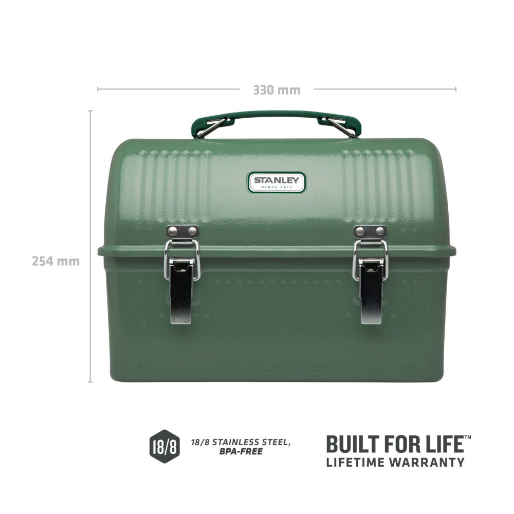 Stanley - Klassische Lunchbox 9,5L // Hammertone Grün-Essgeschirr-Stanley-GearFreak.de-3
