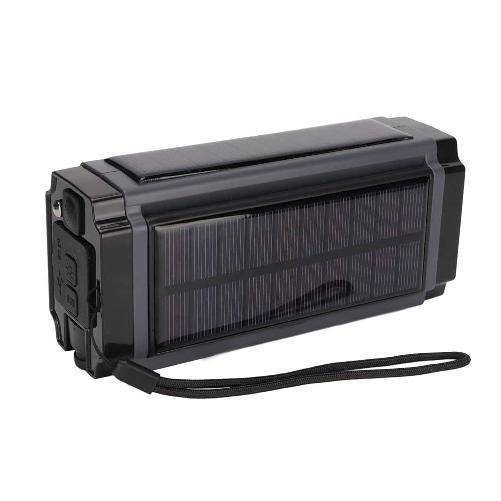 Sunny Hiker - Notfallradio mit Powerbank 5.000 mAh (Kann 3xAAA Batterien verwenden) // Schwarz