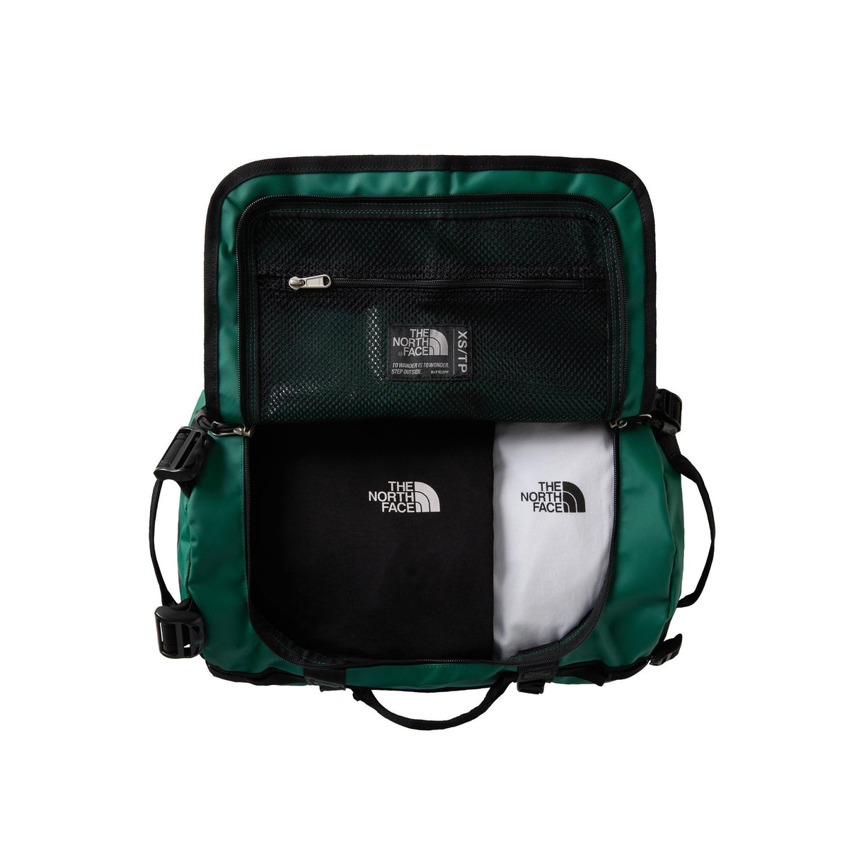 The North Face - Base Camp Duffel Bag XS 31L // EverGreen/Schwarz-Duffel Bags-The North Face-GearFreak.de-3