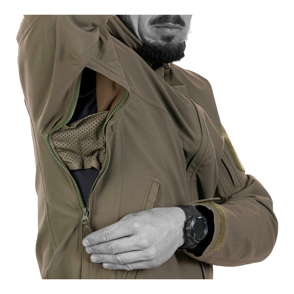UF PRO - Delta Eagle Gen. 3 Tactical Softshell Herrenjacke // Braun Grau-Kampfjacken & Militärjacken-UF PRO-GearFreak.de-3