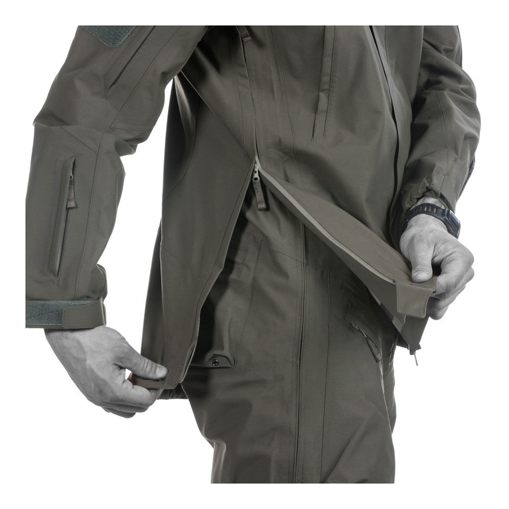 UF PRO - Monsoon XT Gen. 2 GORE-TEX Regenjacke // Braun Grau-Kampfjacken & Militärjacken-UF PRO-GearFreak.de-6