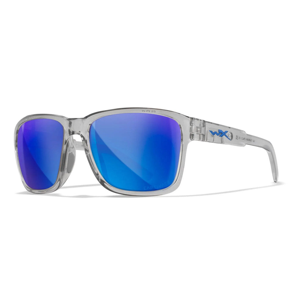 Wiley X - Trek Polaroid Brille Blau Thin Blue Line Version-Sonnenbrillen & Sportbrillen-Wiley X-GearFreak.de-1
