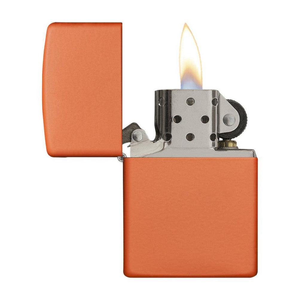 Zippo - Klassisches orangefarbenes Feuerzeug-Feuerzeuge-Zippo-GearFreak.de-3