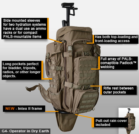 Eberlestock - G4 Operator Sniper Rucksack // Olivgrün