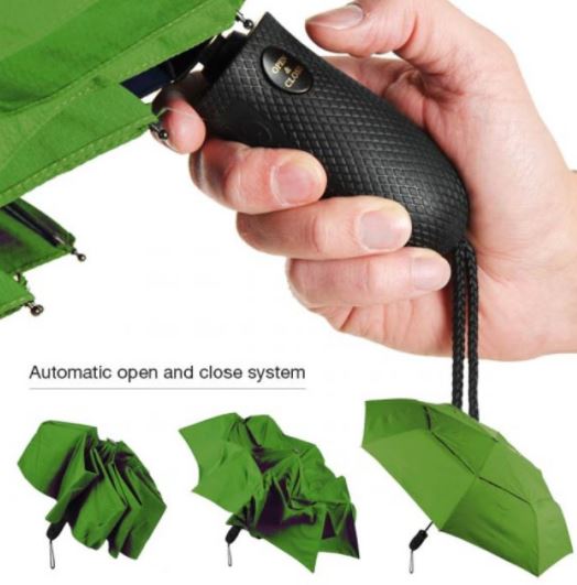 Lifeventure - Trek Regenschirm Regenschirm // Schwarz - Medium