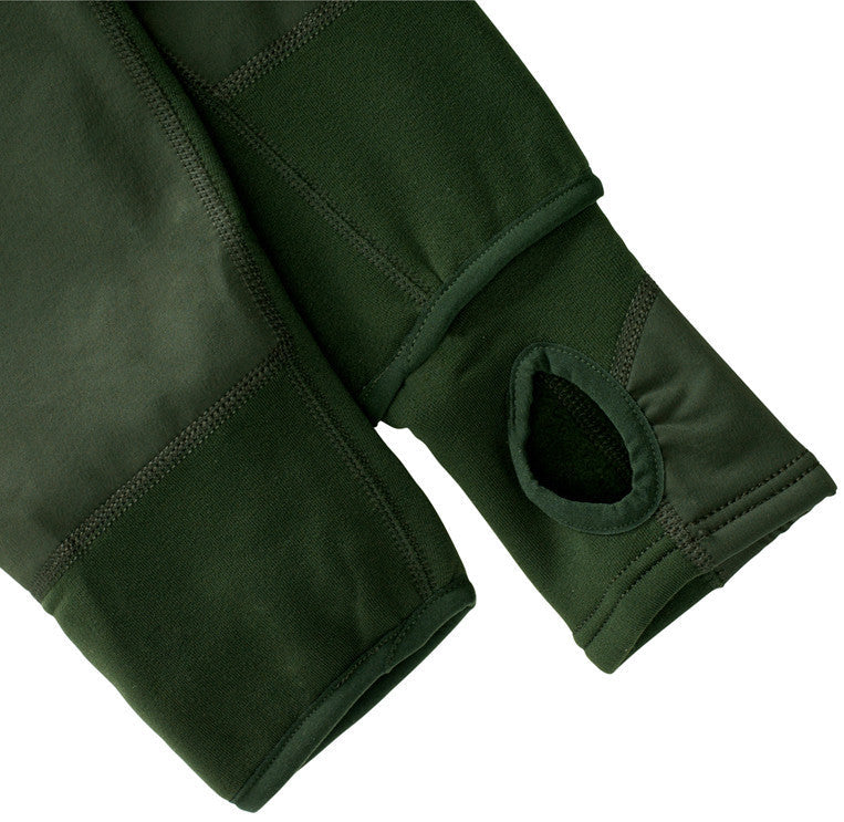 Warmpeace - Sneaker Powerstretch-Fleecejacke // Schwarz