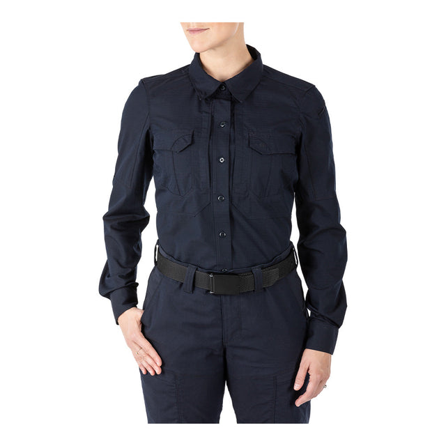 5.11 - Stryke Langærmet Dame Skjorte // Dark Navy (724) fra 5.11 - billede nr. 1 hos GrejFreak.dk