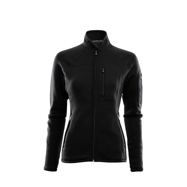 Aclima - FleeceWool 250g Dame Jakke // Sort fra Aclima - billede nr. 1 hos GrejFreak.dk