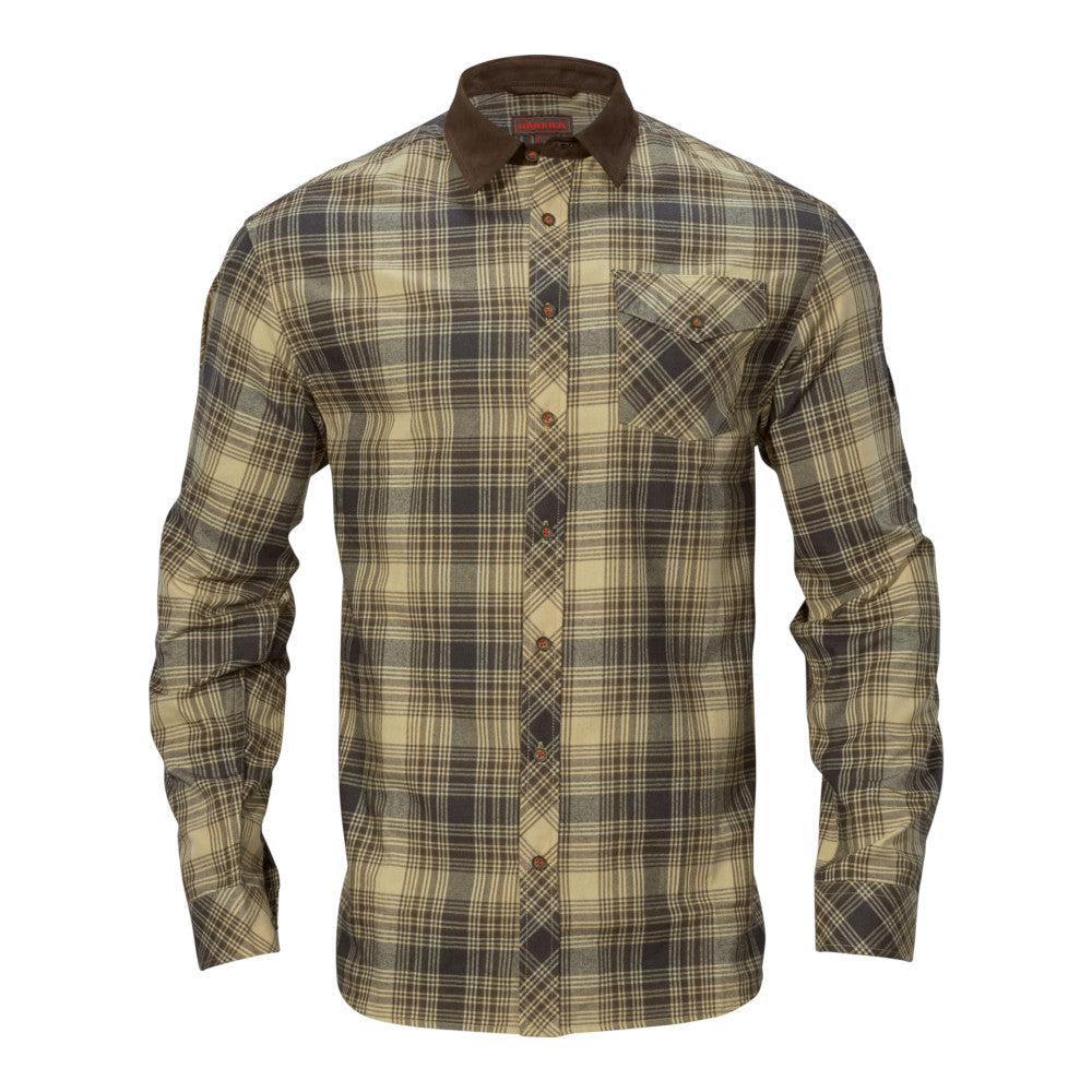 Härkila - Driven Hunt Flannel Jagtskjorte // Lys Sand fra Härkila - billede nr. 1 hos GrejFreak.dk