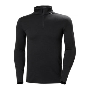 Helly Hansen - Lifa Merino 1/2 Zip Herre Undertrøje // Sort fra Helly Hansen - billede nr. 1 hos GrejFreak.dk