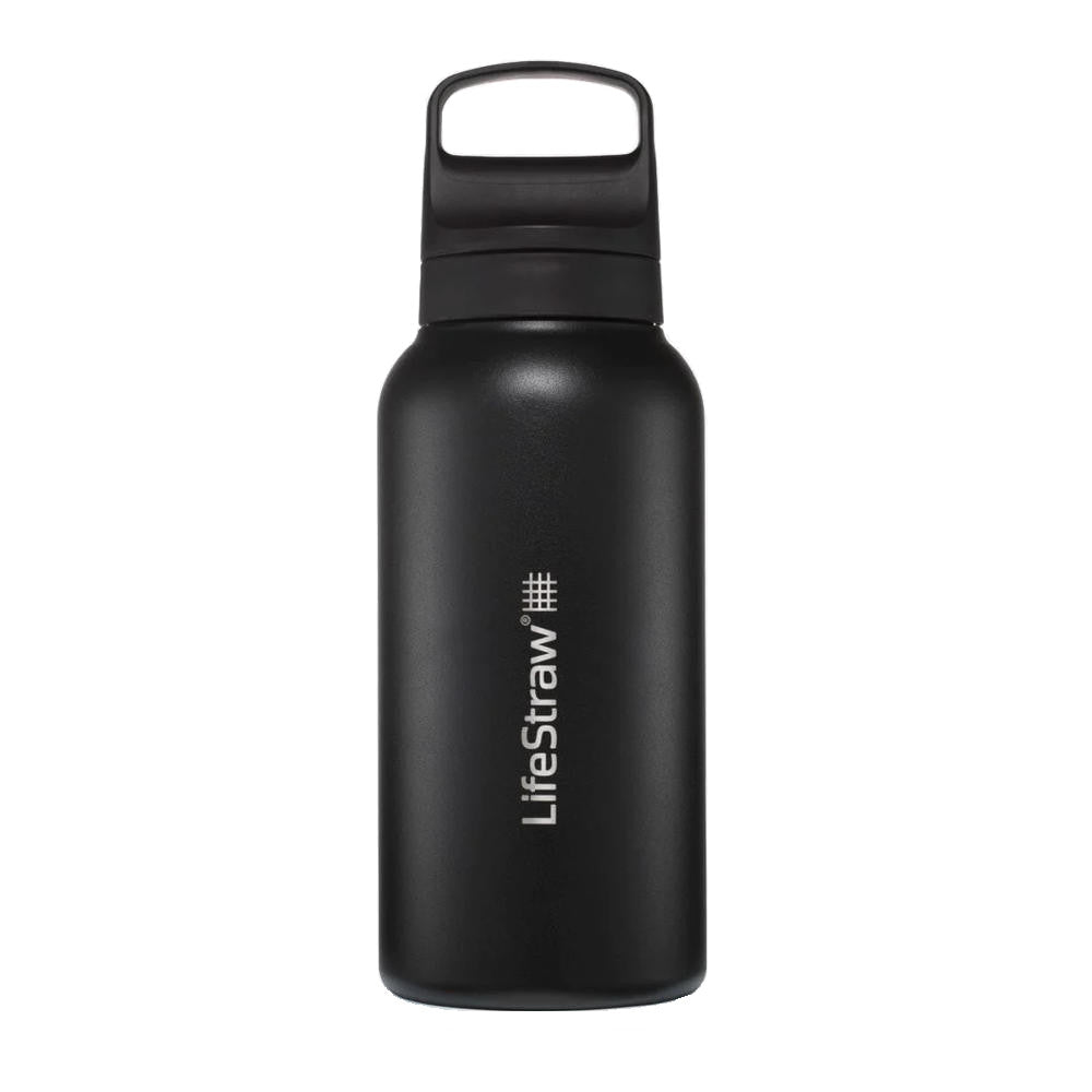 LifeStraw - Go Stainless Steel 2.0 Filter Vandflaske 1L Sort fra LifeStraw - billede nr. 1 hos GrejFreak.dk